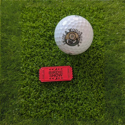 Ticket to the Birdie Show | Ball Marker