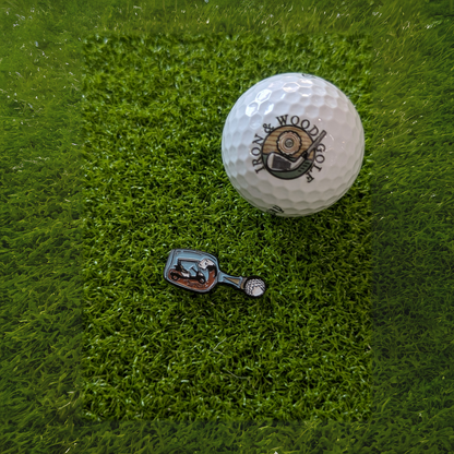 Golf Cart in a Bottle | Ball Marker